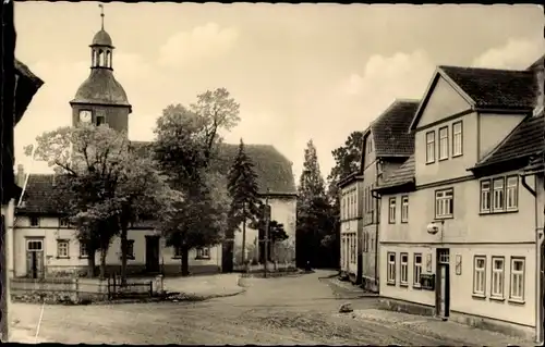 Ak Brüheim in Thüringen, Kirche und Gasthaus