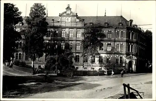 Ak Lauter Bernsbach im Erzgebirge Sachsen, Heinrich Heine Oberschule