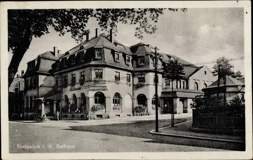 Ak Rodewisch im Vogtland Sachsen,  Rathaus, Kreuzung