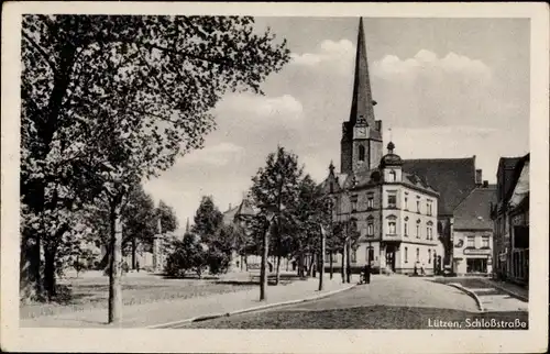 Ak Lützen im Burgenlandkreis, Schlossstraße