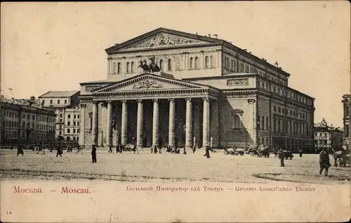 Ak Moskau Russland, Großes Kaiserliches Theater