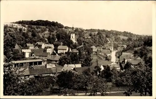 Ak Kraftsdorf in Thüringen, Blick auf den Ort