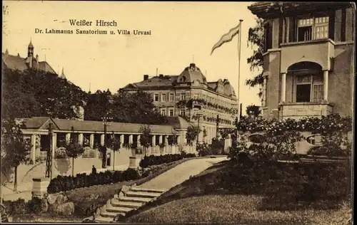 Ak Dresden Weißer Hirsch, Dr. Lahmanns Sanatorium, Villa Urvasi