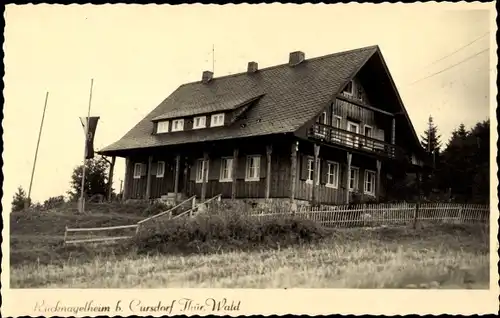 Foto Ak Cursdorf in Thüringen, Ferienheim Albin Rücknagel