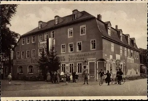 Ak Schwarza Saalbahn Rudolstadt in Thüringen, Gasthaus Bremer Hof