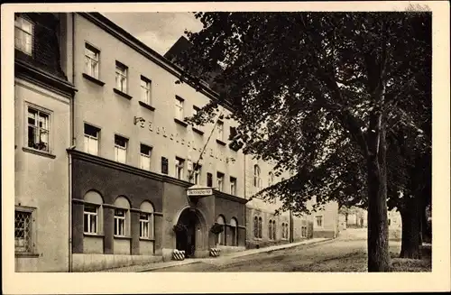 Ak Scheibenberg im Erzgebirge, Hotel Sächsischer Hof, Außenansicht