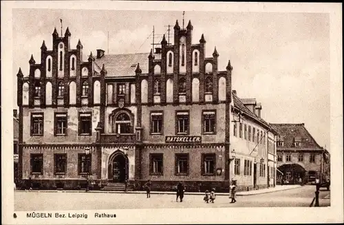 Ak Mügeln in Sachsen, Rathaus