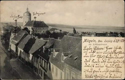 Ak Mügeln in Sachsen, Schlossstraße