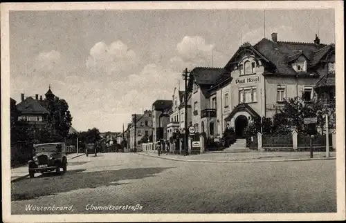 Ak Wüstenbrand Hohenstein Ernstthal Sachsen, Chemnitzer Straße