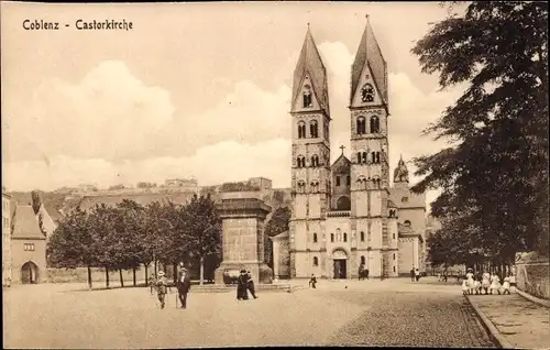 Ak Koblenz am Rhein, Castorkirche