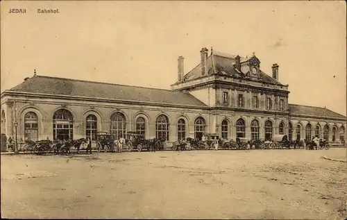 Ak Sedan Ardennes, Bahnhof