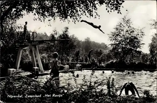 Ak Nijverdal Overijssel Niederlande, Zwembad Het Ravijn