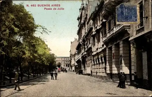 Ak Buenos Aires Argentinien, Paseo de Julio