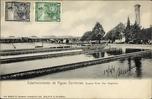 Ak Buenos Aires Argentinien, Establecimiento de Aguas Corrientes