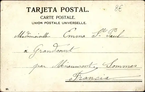 Ak Buenos Aires Argentinien, Estacion F. C. Sud, Pferdebahn