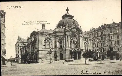 Ak Budapest Ungarn, Leopoldring, Lustspieltheater