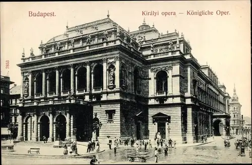 Ak Budapest Ungarn, Königliche Oper