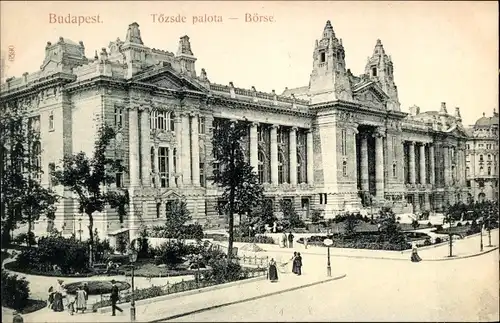 Ak Budapest Ungarn, Börse