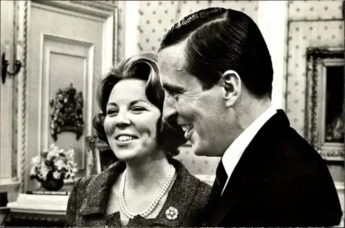 Ak Prinzessin Beatrix der Niederlande, Claus von Amsberg, 1966