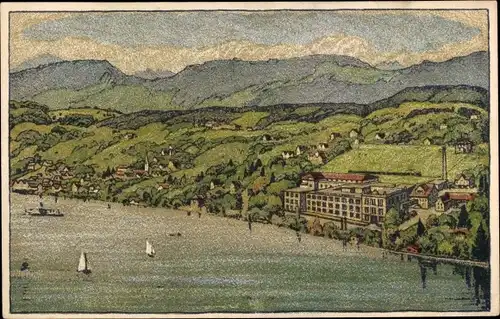 Künstler Ak Schlatter, Kilchberg Kanton Zürich, Gesamtansicht