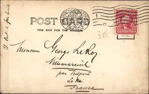 Ak San Francisco Kalifornien USA, Pavillon