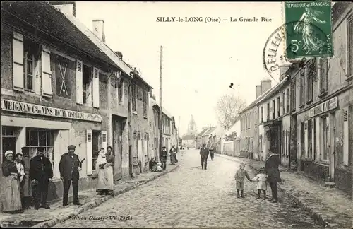 Ak Silly-le-Long Oise, The High Street