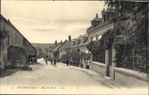 Ak Rethondes-Oise, Rue du Pont