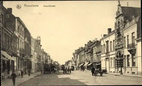 Ak Roeselare Roeselaere Rousselare Roulers Westflandern, Noordstraat