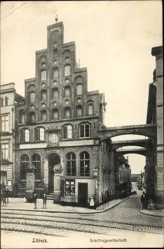 Ak Hansestadt Lübeck, Schiffergesellschaft