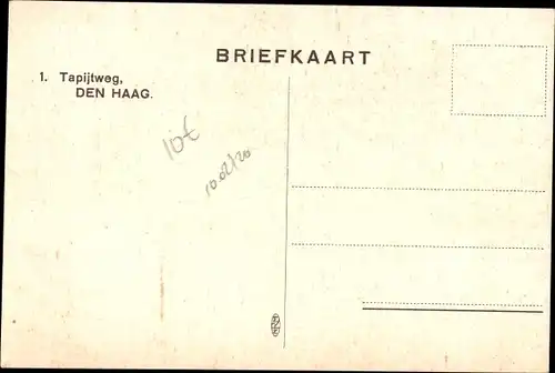 Ak Den Haag Südholland Niederlande, De Sprank, Tapijtweg