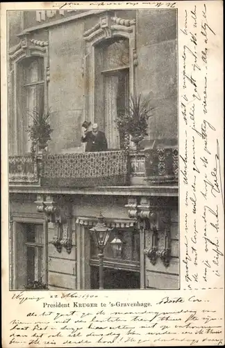 Ak 's Gravenhage Den Haag Südholland, President Kruger
