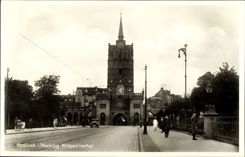 Ak Hansestadt Rostock, Kröpeliner Tor