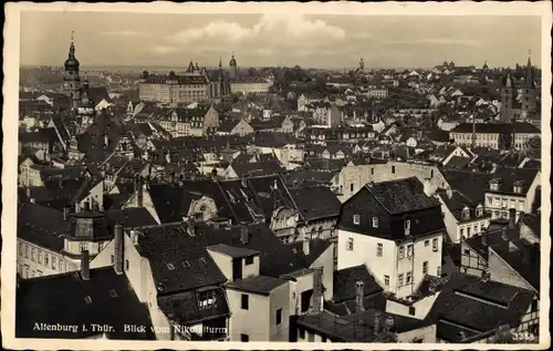 Ak Altenburg in Thüringen, Stadtpanorama vom Nikolaiturm