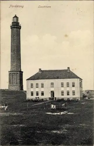 Ak Nordseebad Norderney Ostfriesland, Leuchtturm