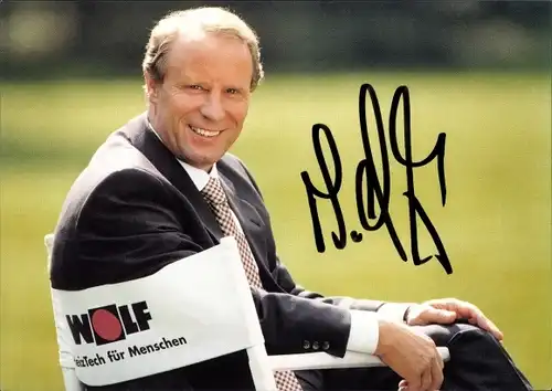 Ak Fußballspieler und Trainer Berti Vogts, Portrait, Autogramm