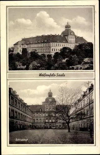Ak Weißenfels an der Saale, Schloss, Schlosshof