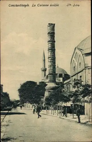 Ak Konstantinopel Istanbul Türkei, La colonne brûlée, Konstantinsäule