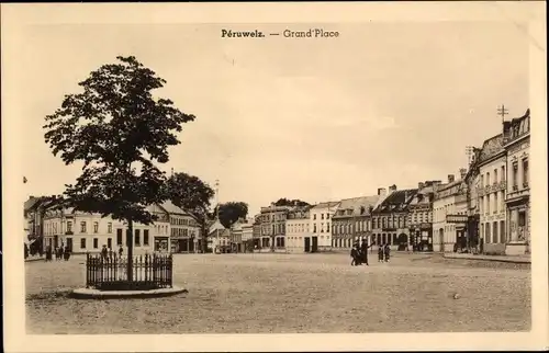 Ak Péruwelz Wallonien Hennegau, Grand Place