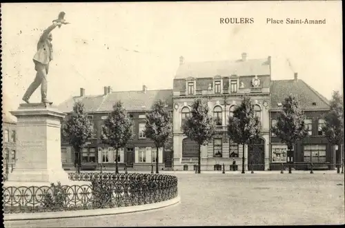 Ak Roeselare Roeselaere Rousselare Roulers Westflandern, Place St. Amand