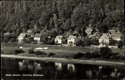 Ak Schmilka Bad Schandau Sächsische Schweiz, Elbhäuser