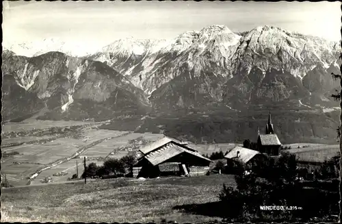 Foto Ak Tulfes Tirol, Hofkapelle Windegg, Panorama