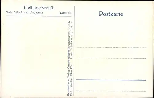 Ak Bleiberg Kreuth Kärnten, Gesamtansicht