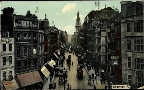 Ak London City England, Cheapside