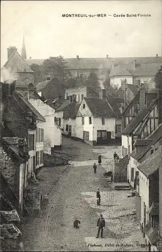 Ak Montreuil sur Mer Pas de Calais, Cavee Saint Firmin