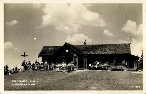 Ak Mariazell Steiermark, Bürgeralpe, Alpenvereinshaus