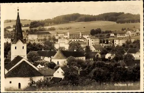 Ak Gallspach in Oberösterreich, Teilansicht mit Kirche