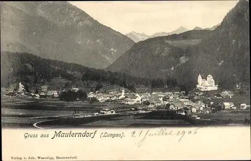 Ak Mauterndorf in Salzburg, Panorama