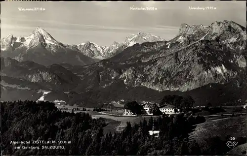 Ak Salzburg in Österreich, Alpenhotel Zistelalm am Gaisberg