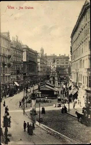 Ak Wien I. Innere Stadt, Am Graben