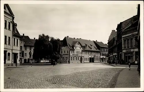 Foto Ak Lutherstadt Eisleben in Sachsen Anhalt, Straßenansicht, August-Rebel-Plan